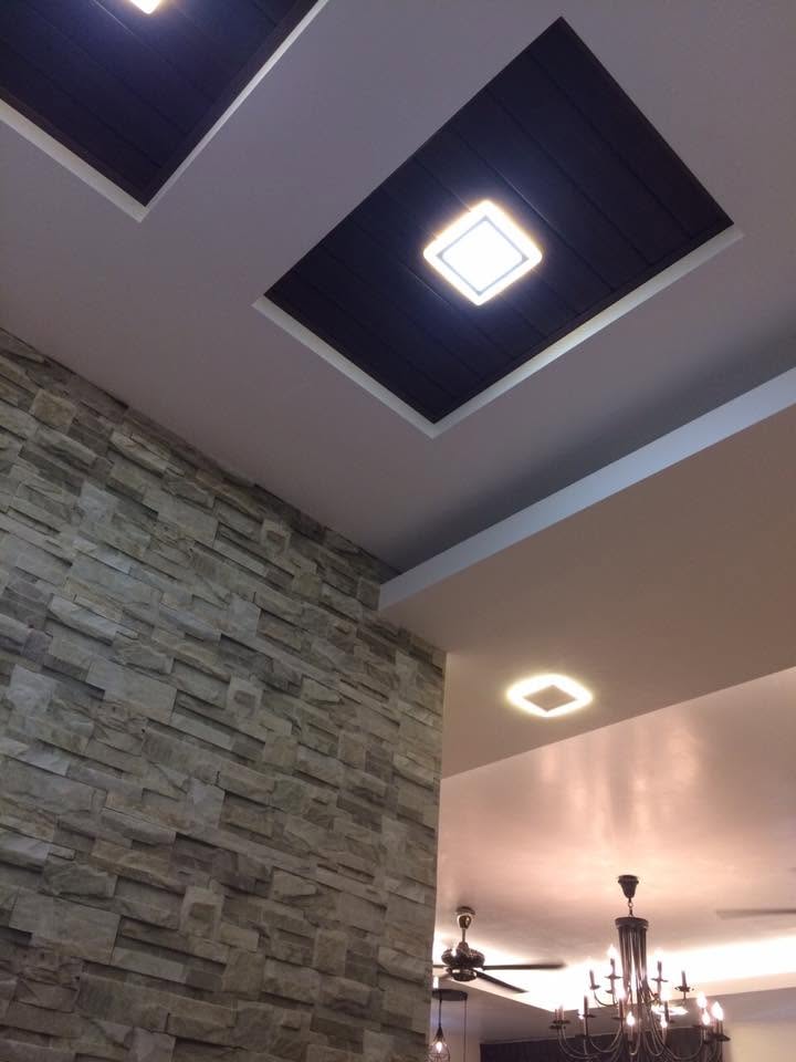 Public EMPRO Facebook reference showing finished ceiling and feature lighting